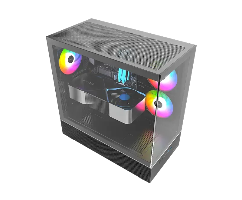 NeonRigLabs Power Rig – 1440p Ultra Gaming, Ryzen 5 9600X + RX 9070 16GB, 32GB DDR5