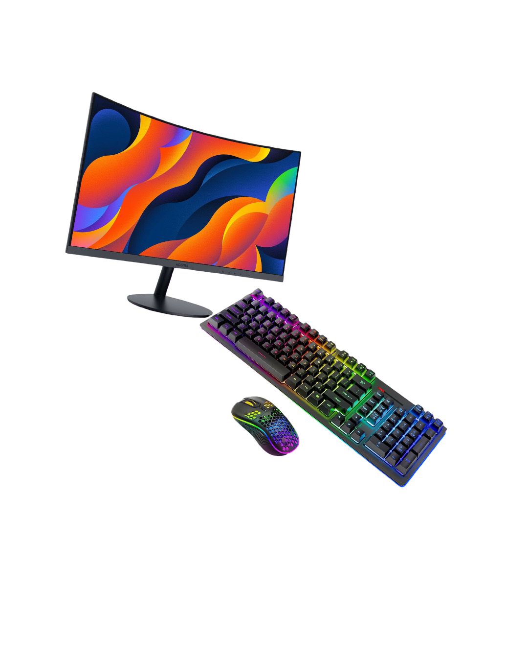 NeonRigLabs Monitor, Keyboard & Mouse Bundle